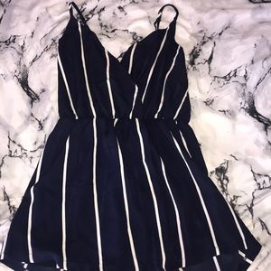 striped cami romper
